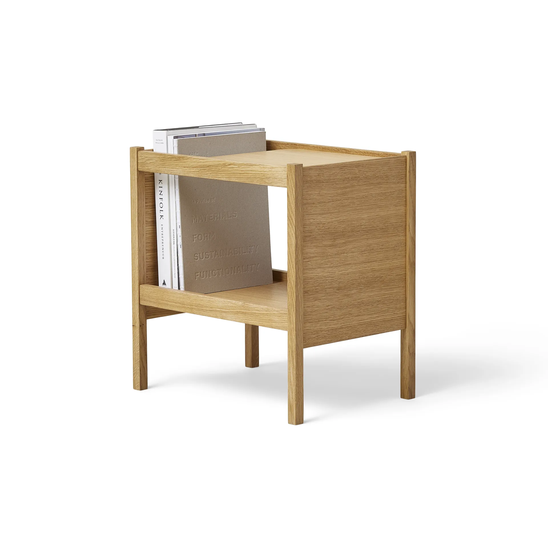 Journal side table 29x43 cm, Oak Form & Refine