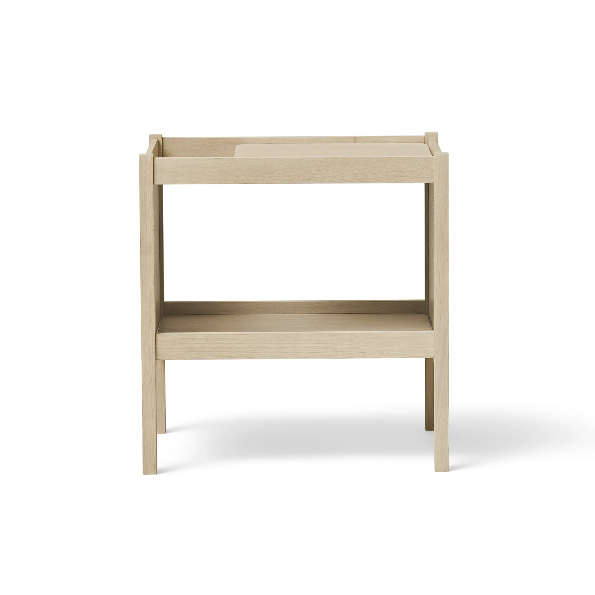 Journal side table 29x43 cm, White oak Form & Refine