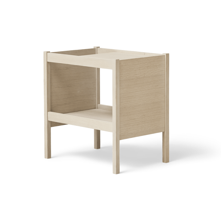 Journal side table 29x43 cm, White oak Form & Refine