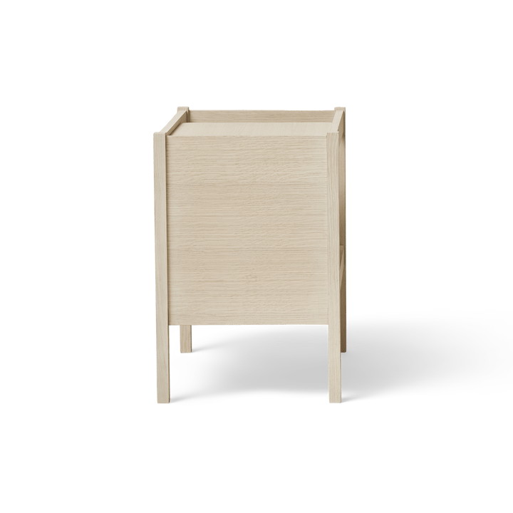 Journal side table 29x43 cm, White oak Form & Refine