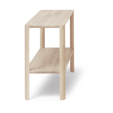 Leaf shelf 2 shelves 57x100 cm - White oak - Form & Refine