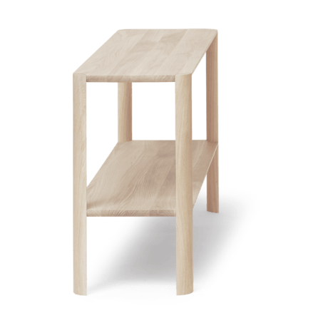 Leaf shelf 2 shelves 57x100 cm, White oak Form & Refine