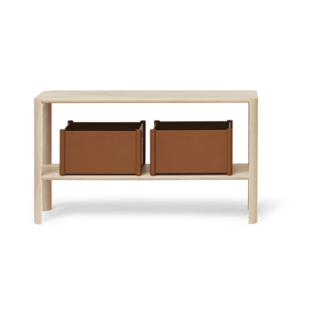 Leaf shelf 2 shelves 57x100 cm - White oak - Form & Refine
