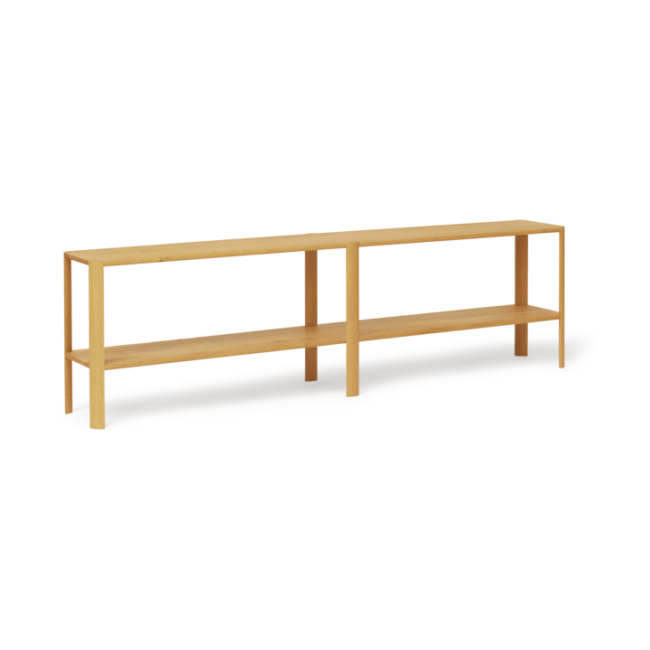 Leaf shelf 2 shelves 57x200 cm - Oak - Form & Refine