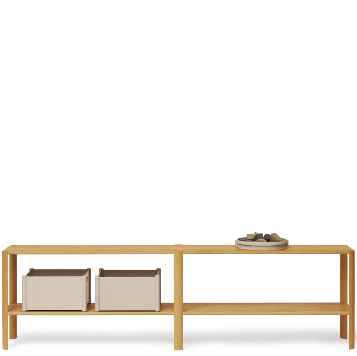 Leaf shelf 2 shelves 57x200 cm, Oak Form & Refine
