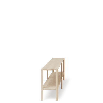 Leaf shelf 2 shelves 57x200 cm - White oak - Form & Refine