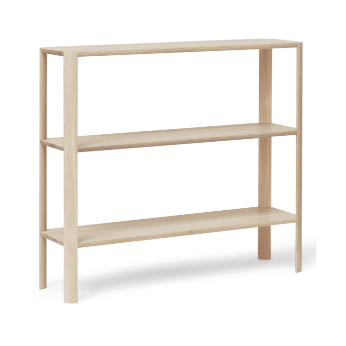 Leaf shelf 3 shelves 92x100 cm - White oak - Form & Refine