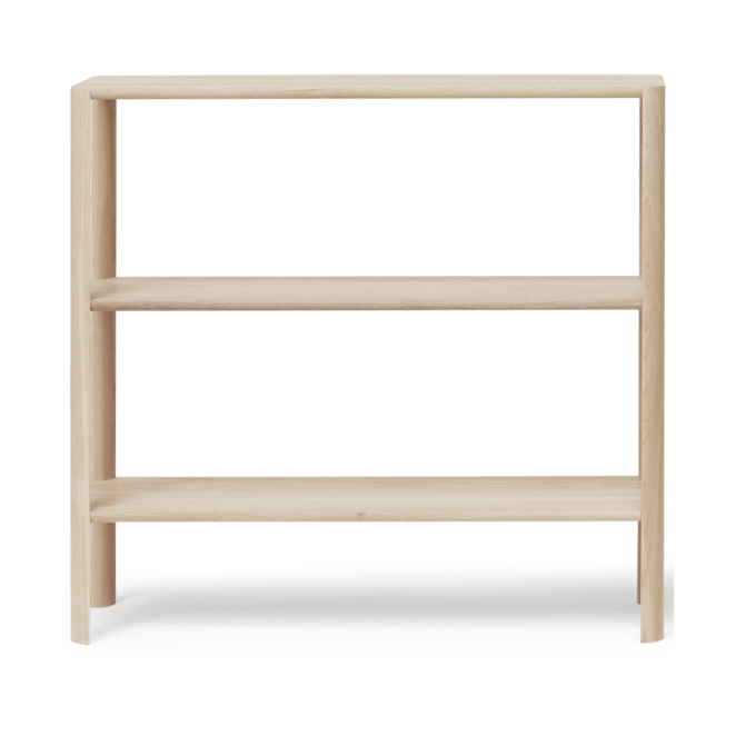 Leaf shelf 3 shelves 92x100 cm, White oak Form & Refine