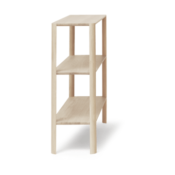 Leaf shelf 3 shelves 92x100 cm - White oak - Form & Refine