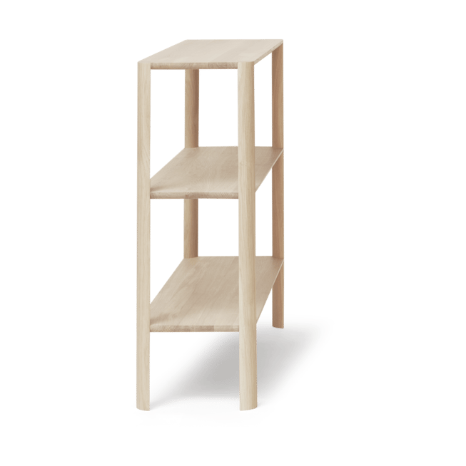 Leaf shelf 3 shelves 92x100 cm, White oak Form & Refine