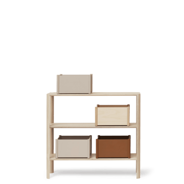 Leaf shelf 3 shelves 92x100 cm - White oak - Form & Refine