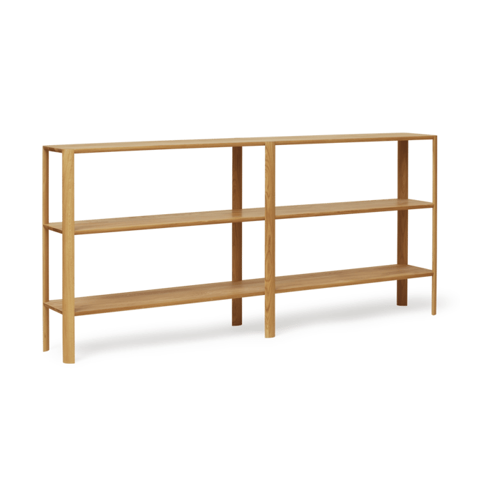 Leaf shelf 3 shelves 92x200 cm - Oak - Form & Refine