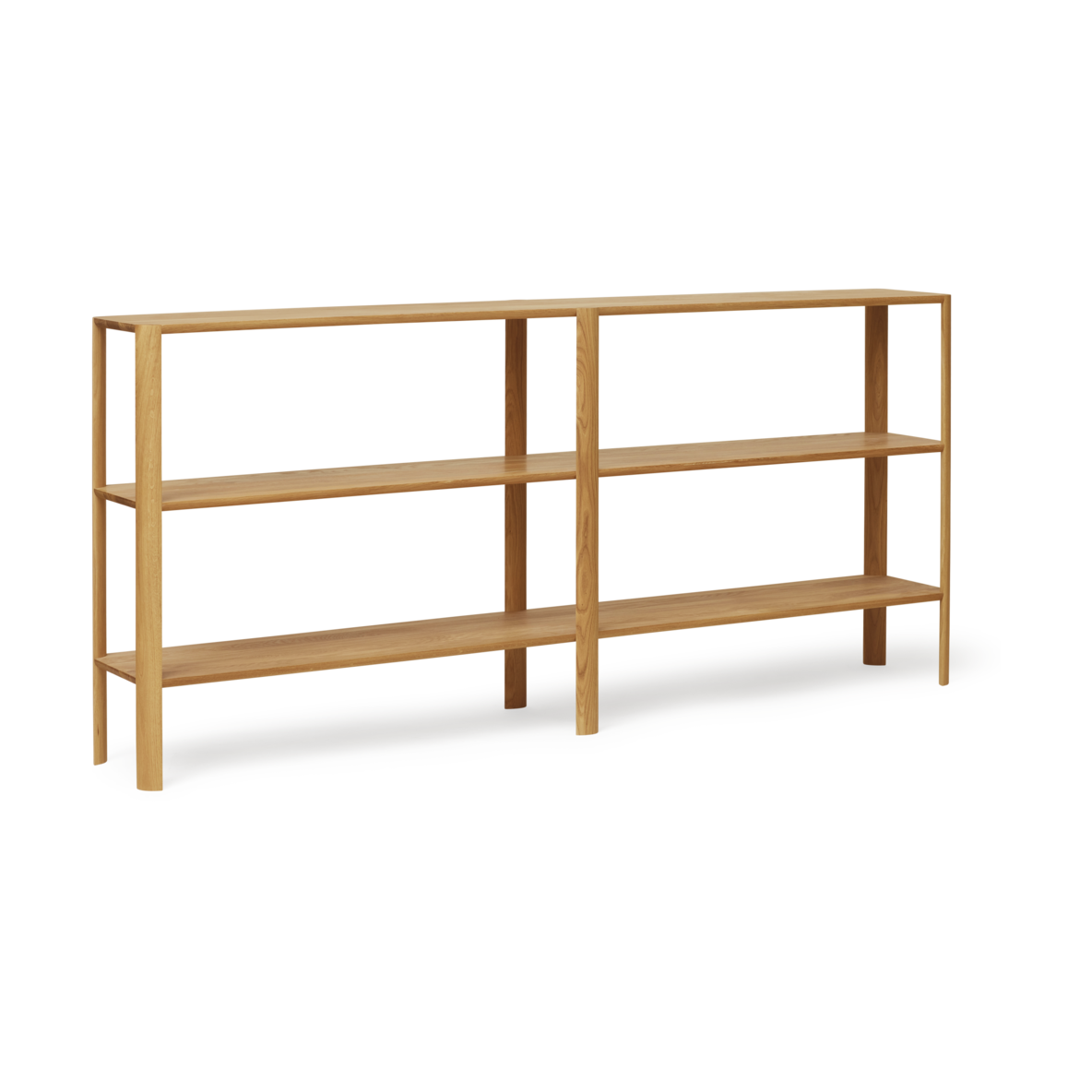Form & Refine Leaf shelf 3 shelves 92x200 cm Oak | Scandinavian Design | Shelves & shelving systems | Brown