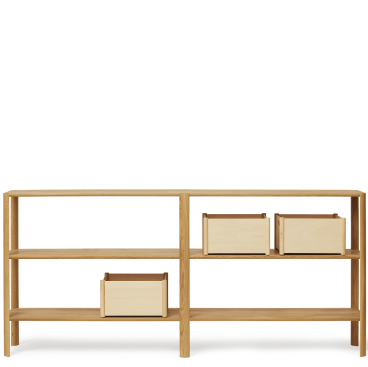 Leaf shelf 3 shelves 92x200 cm, Oak Form & Refine