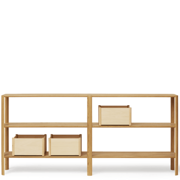 Leaf shelf 3 shelves 92x200 cm - Oak - Form & Refine