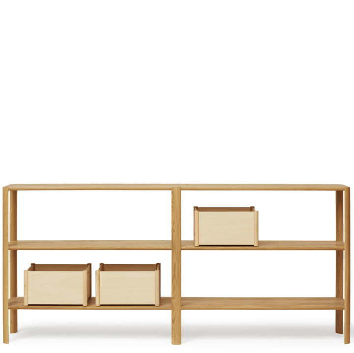 Leaf shelf 3 shelves 92x200 cm, Oak Form & Refine