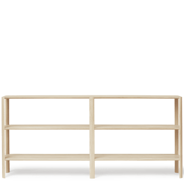 Leaf shelf 3 shelves 92x200 cm - White oak - Form & Refine
