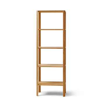 Leaf shelf 5 shelves 55x162 cm - Oak - Form & Refine
