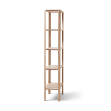 Leaf shelf 5 shelves 55x162 cm - White oak - Form & Refine