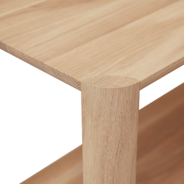 Leaf shelf 5 shelves 55x162 cm - White oak - Form & Refine