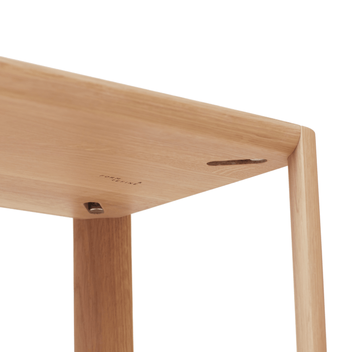 Leaf shelf 5 shelves 55x162 cm, White oak Form & Refine