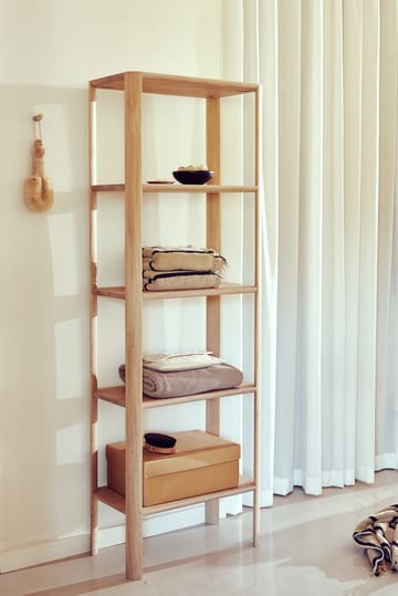 Leaf shelf 5 shelves 55x162 cm - White oak - Form & Refine