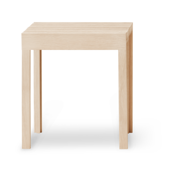 Lightweight stool 40x45 cm - White oak - Form & Refine