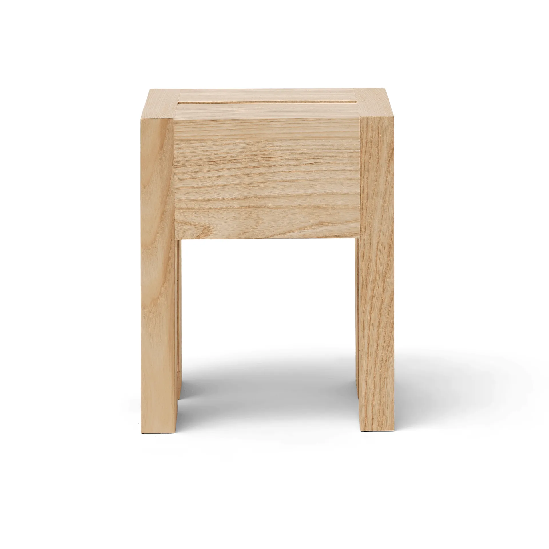 Monolith side table, Ash, 29x29x36 cm Form & Refine