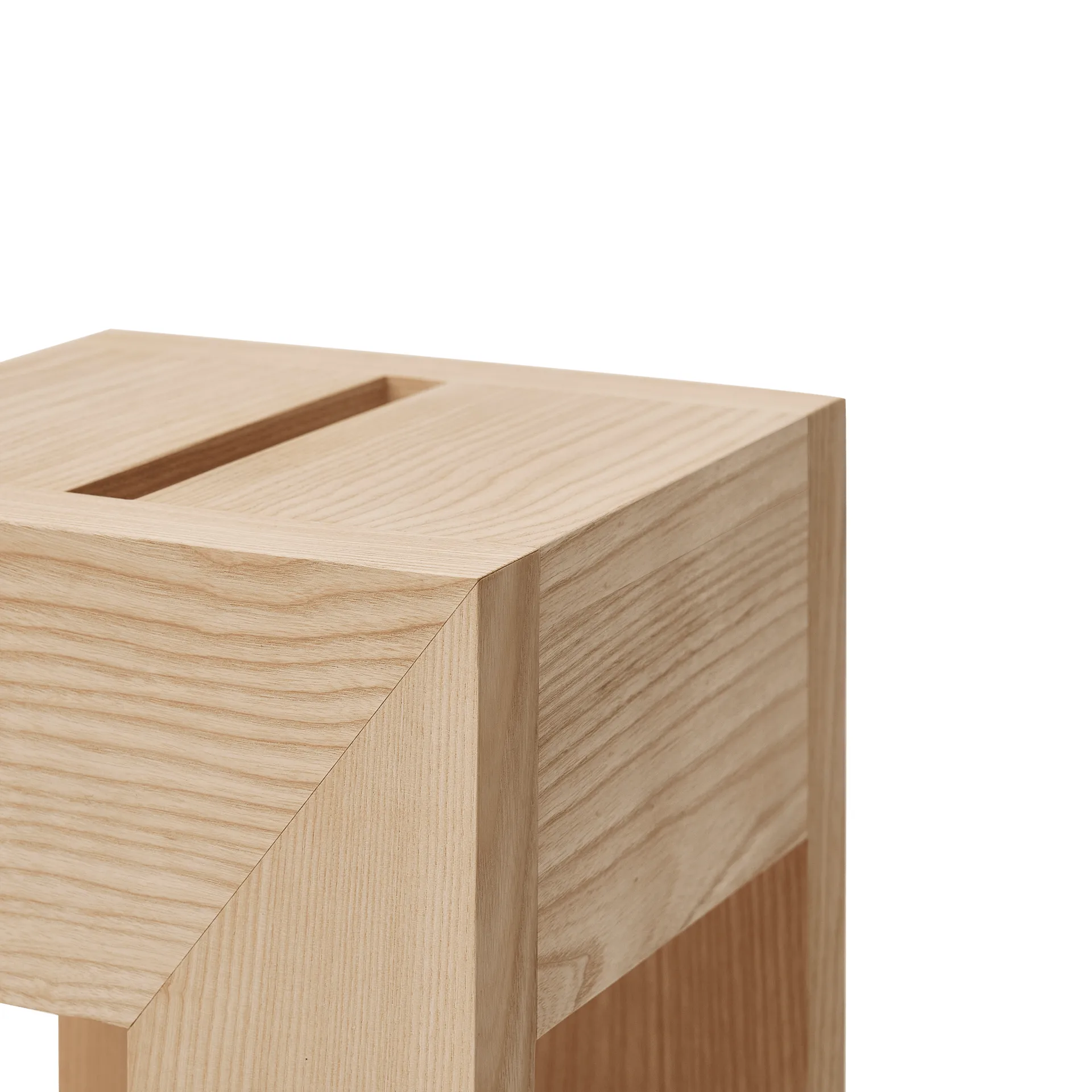 Monolith side table, Ash, 29x29x36 cm Form & Refine