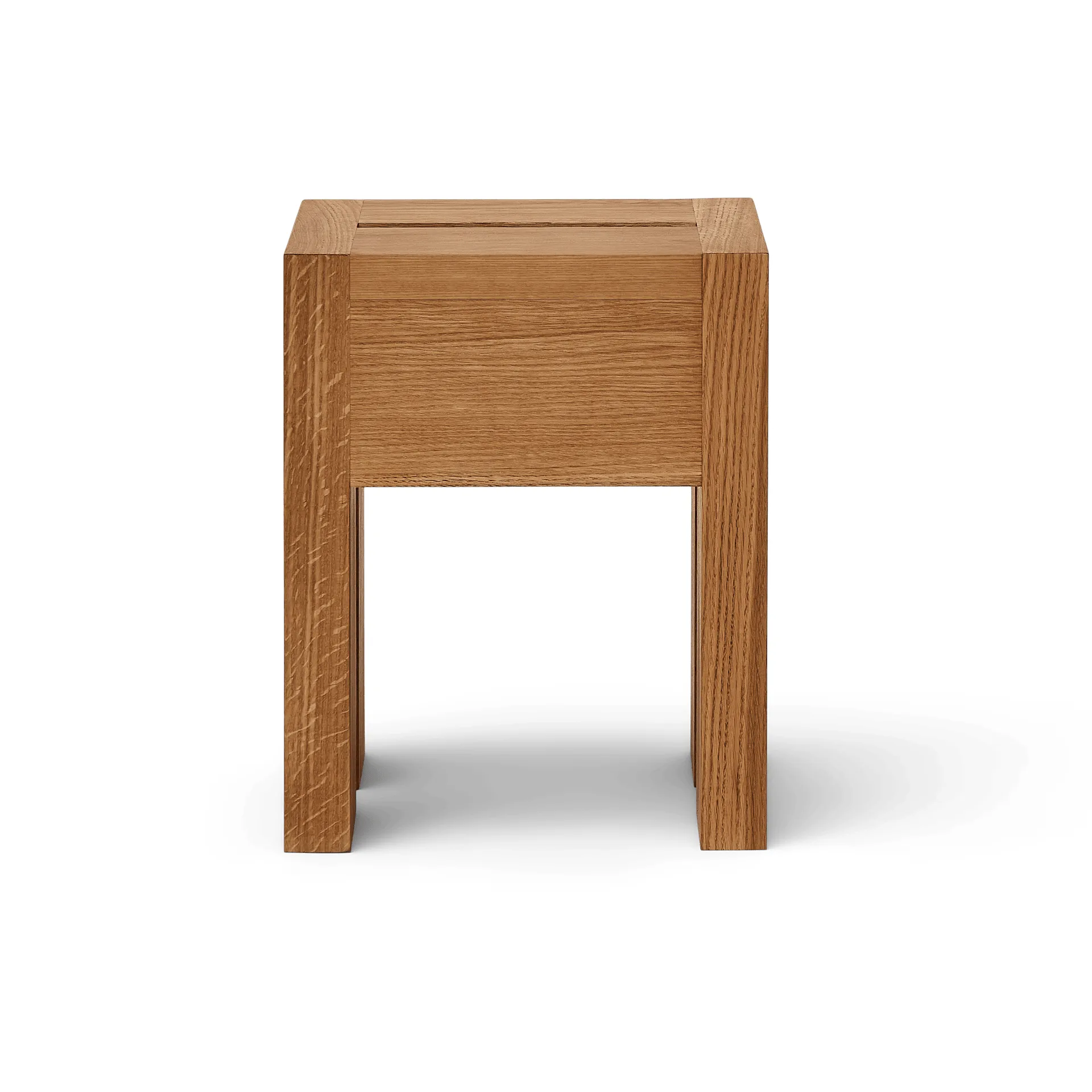 Monolith side table, Oak, 29x29x36 cm Form & Refine