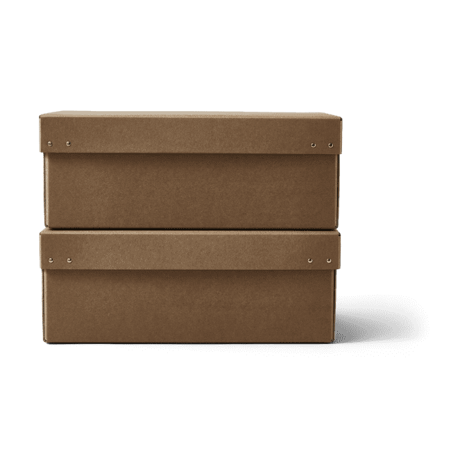 Ordinary storage box 2-pack - Brown - Form & Refine