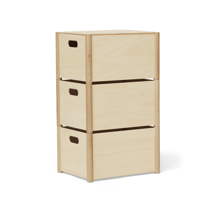 Pillar storage box M, Beech Form & Refine