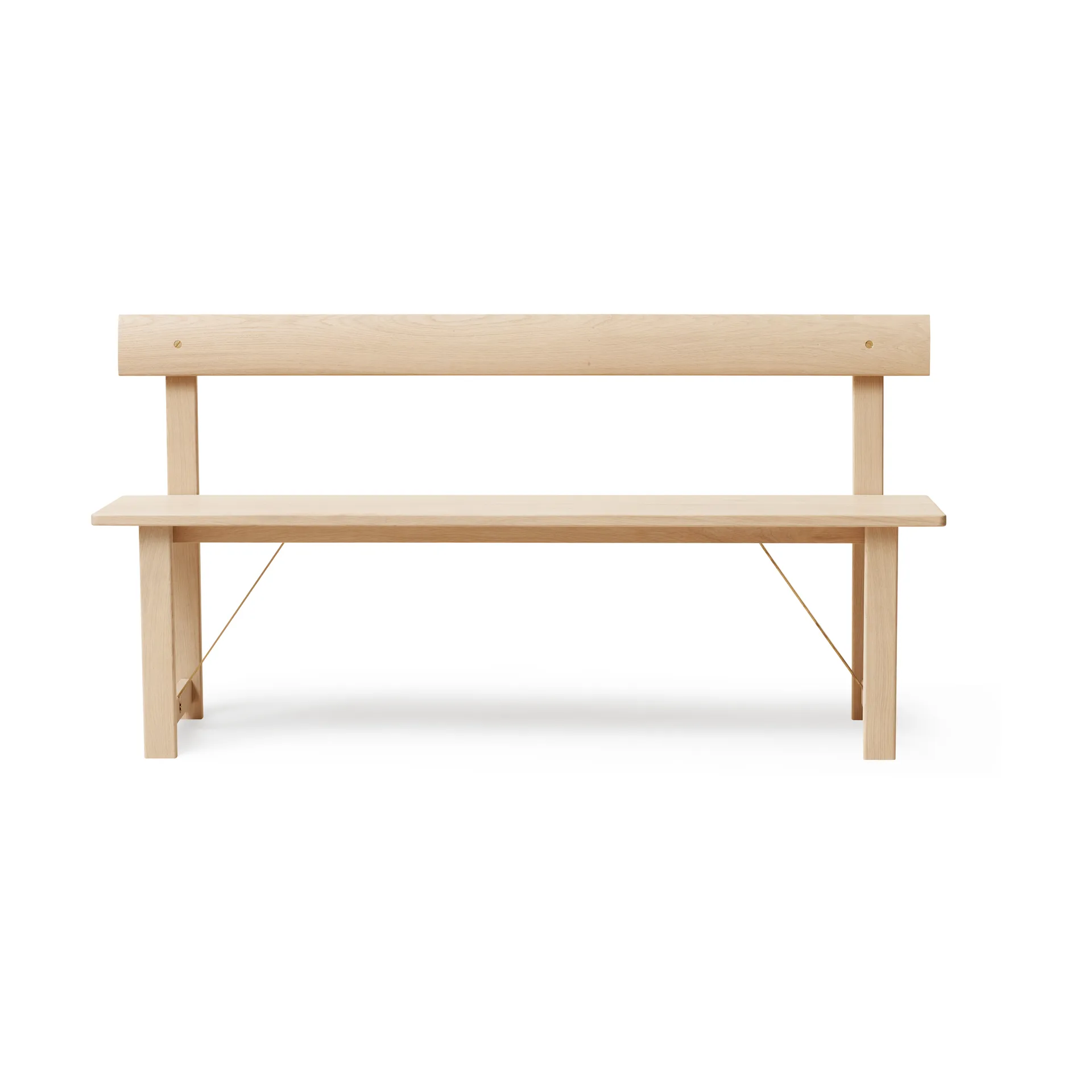Position bench 155 cm, Oak-brass Form & Refine