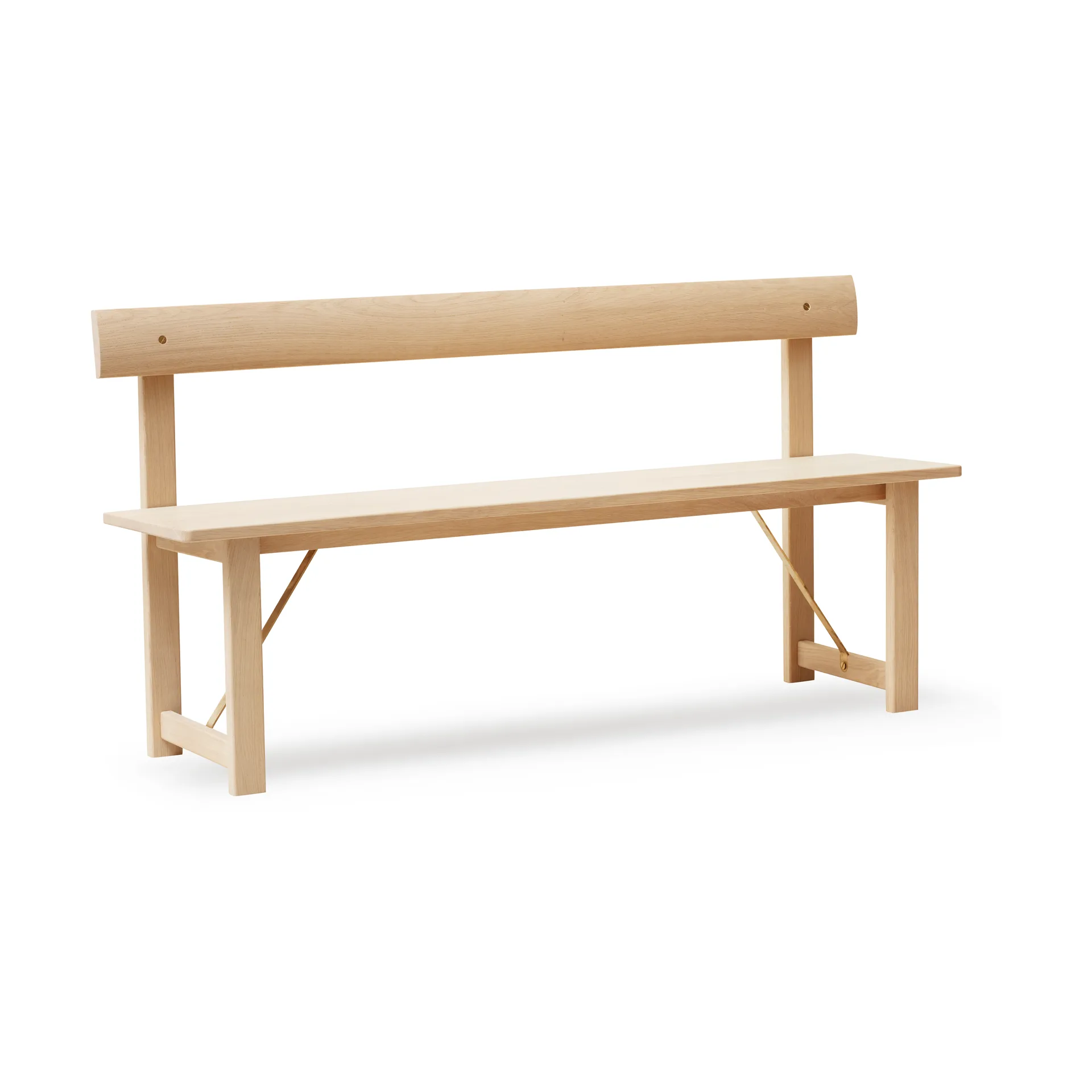 Position bench 155 cm, Oak-brass Form & Refine