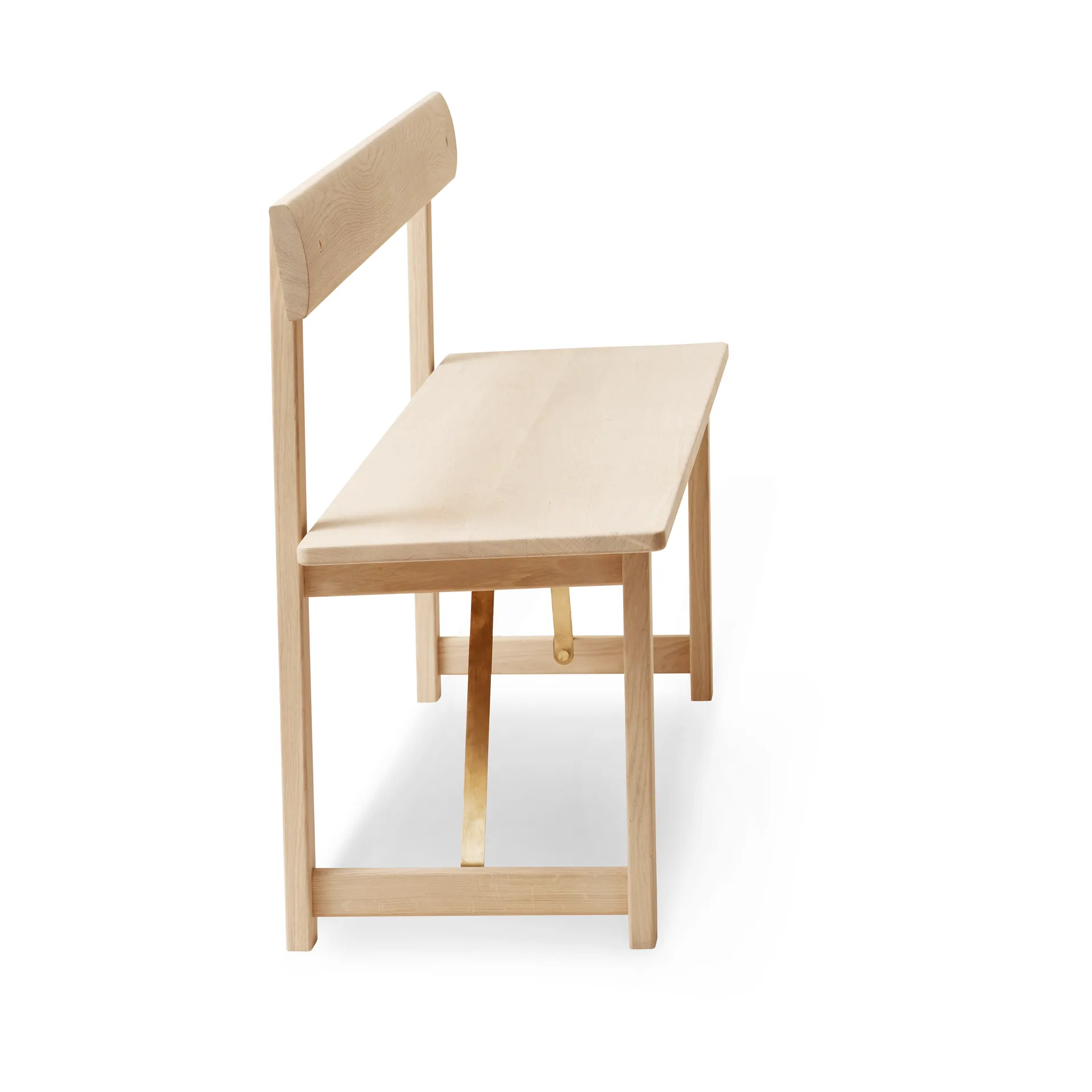 Position bench 155 cm, Oak-brass Form & Refine
