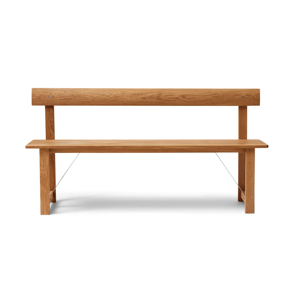 Form & Refine Position bench 155 cm Oak-steel | Scandinavian Design | Benches | Brown