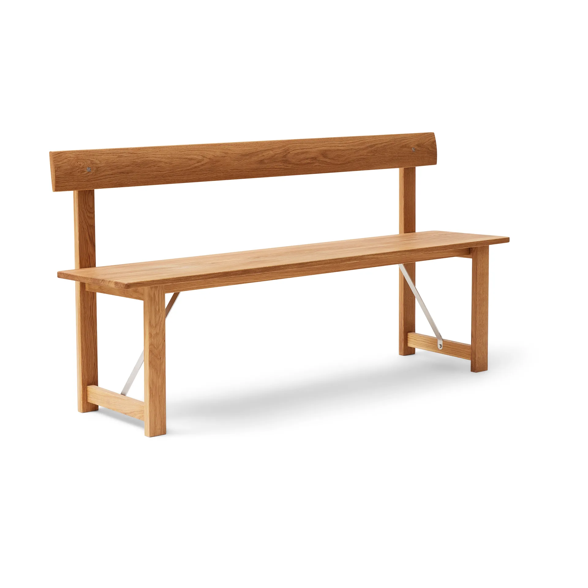 Position bench 155 cm, Oak-steel Form & Refine