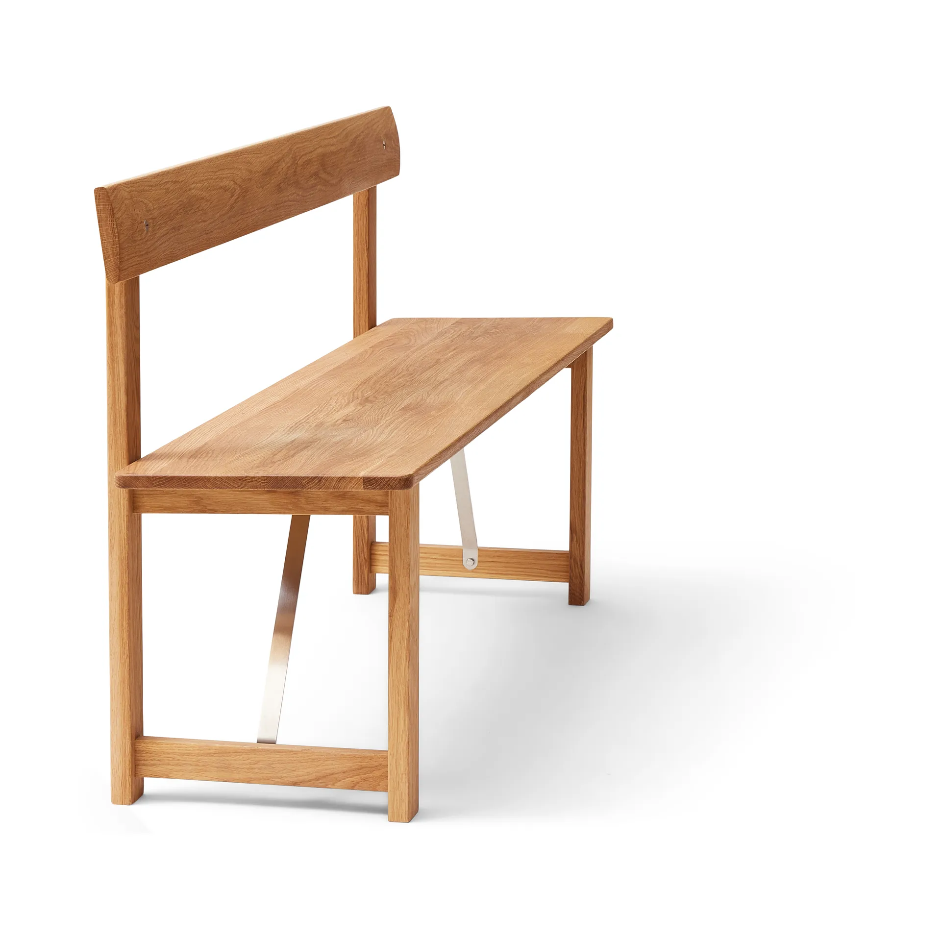 Position bench 155 cm, Oak-steel Form & Refine