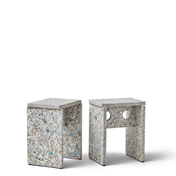 Remake stool 35x45 cm - Grey - Form & Refine