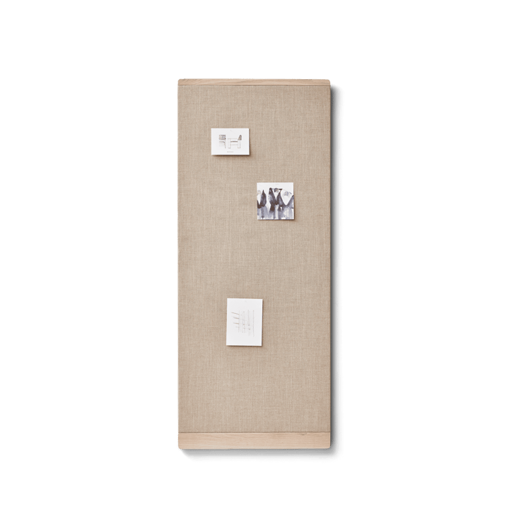 Rim notice board 60x145 cm, White oak Form & Refine