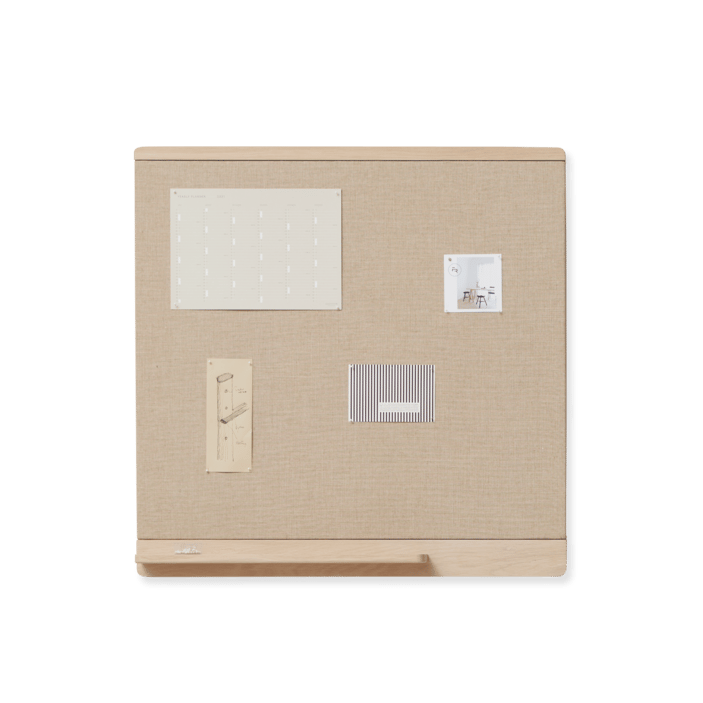Rim pinboard 75x75 cm, White oak Form & Refine