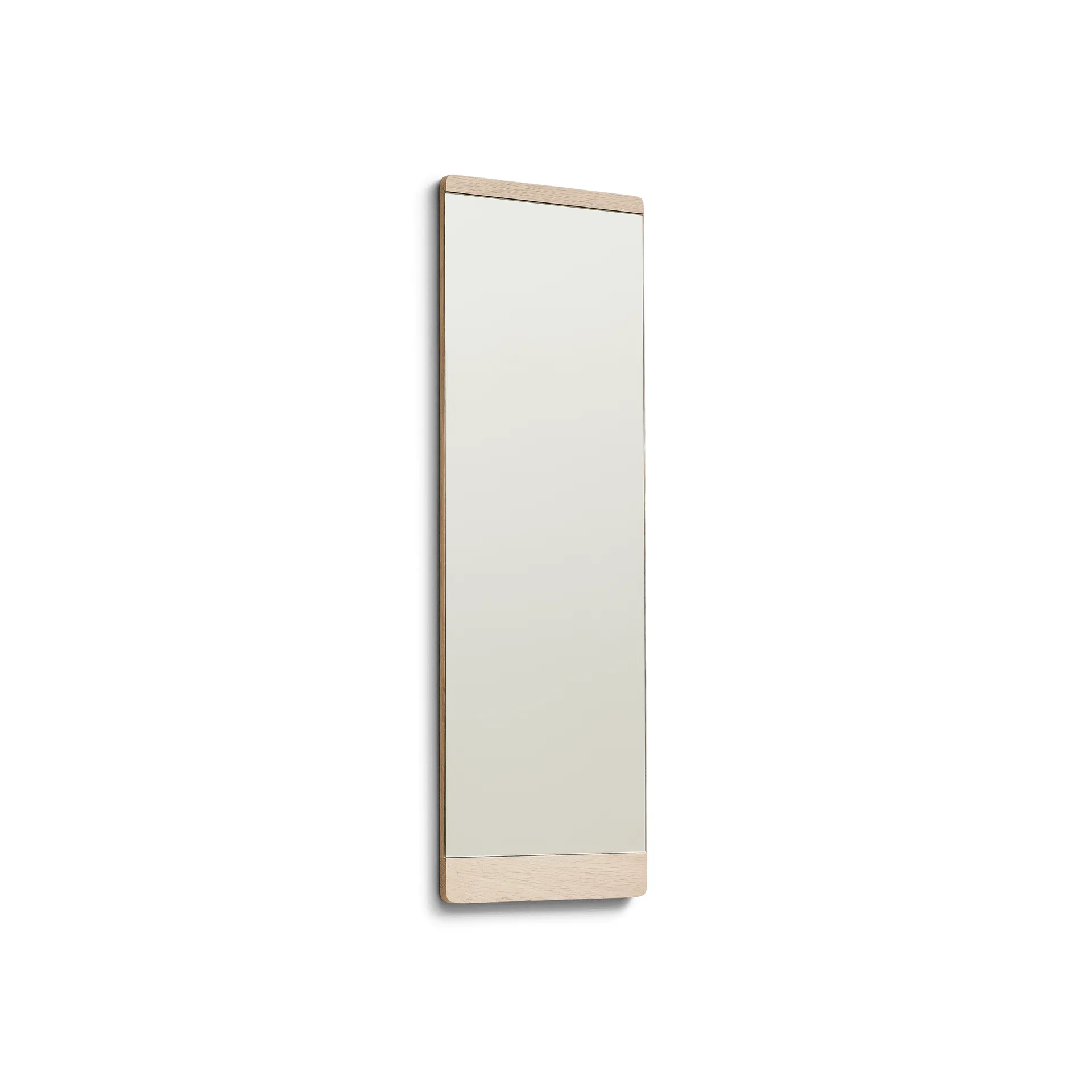 Rim wall mirror 35x110 cm, White oak Form & Refine