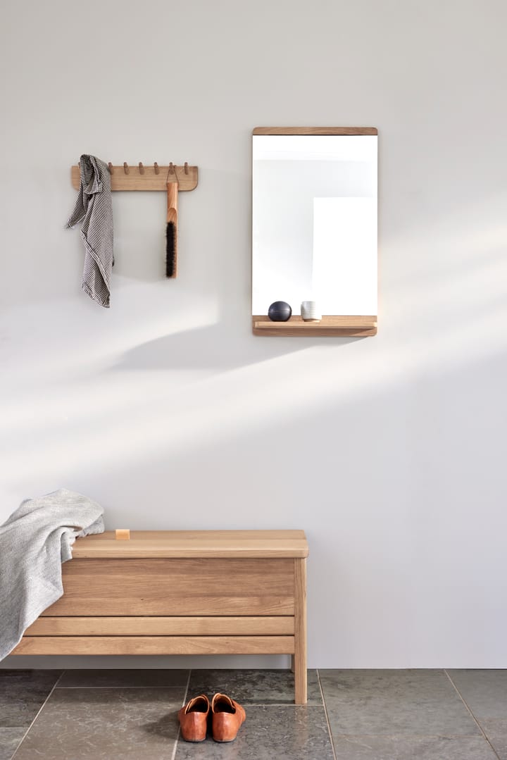 Rim wall mirror 40x68 cm, White oak Form & Refine