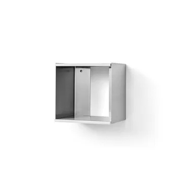 Taper Cube Box wall shelf - Stainless steel, 34x35 cm - Form & Refine