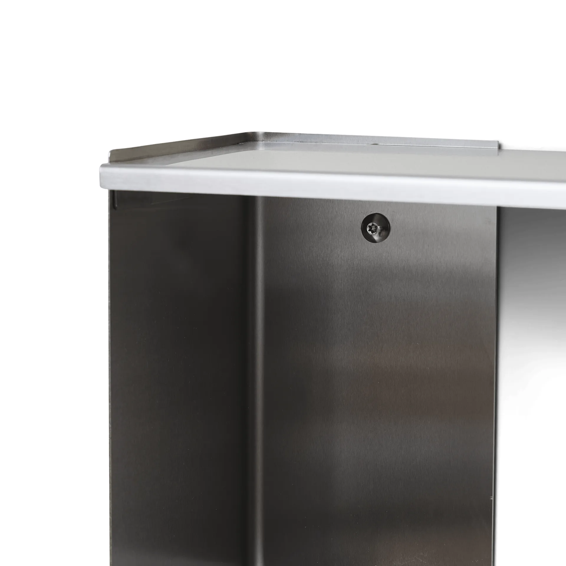 Taper Cube Box wall shelf, Stainless steel, 34x35 cm Form & Refine