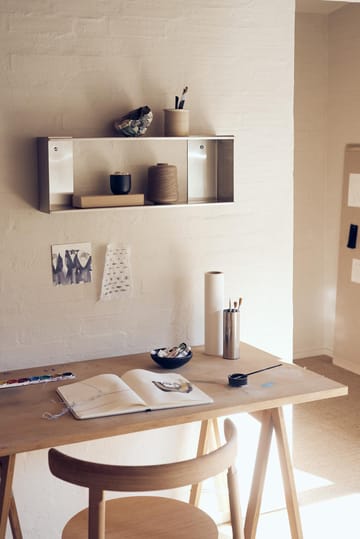 Taper storage shelf 70x25 cm - Stainless steel - Form & Refine