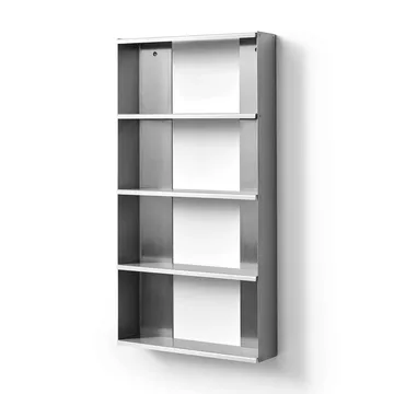 Taper wall shelf - Stainless steel, 50x98 cm - Form & Refine