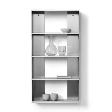 Taper wall shelf - Stainless steel, 50x98 cm - Form & Refine