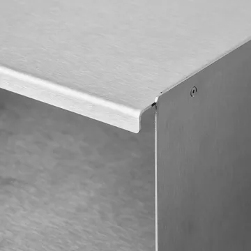 Taper wall shelf - Stainless steel, 50x98 cm - Form & Refine