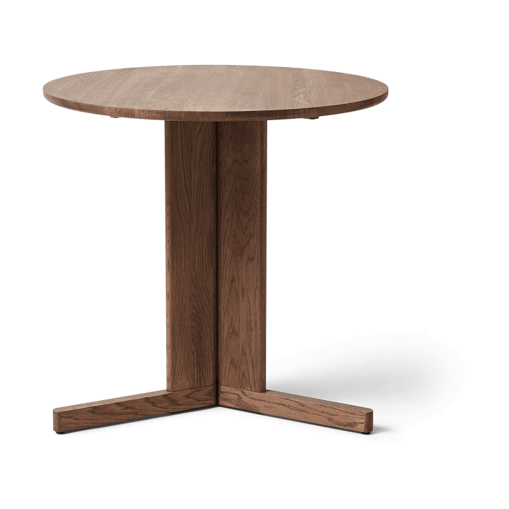 Trefoil dining table Ø75 cm - Smoked oak - Form & Refine
